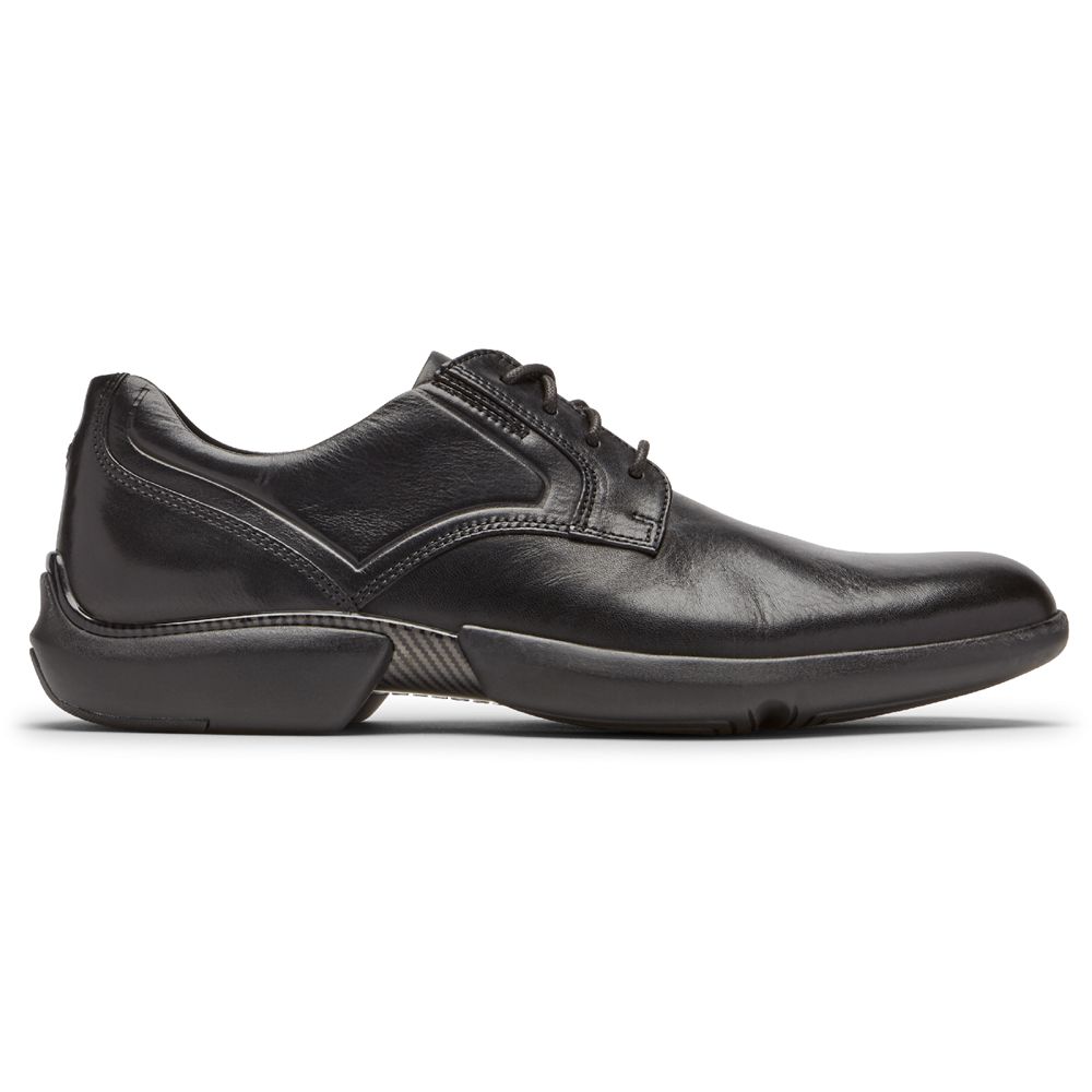 Sapatos Oxford Homem Rockport Total Motion Advance Plain Toe Pretas,Portugal JPAGV-8043